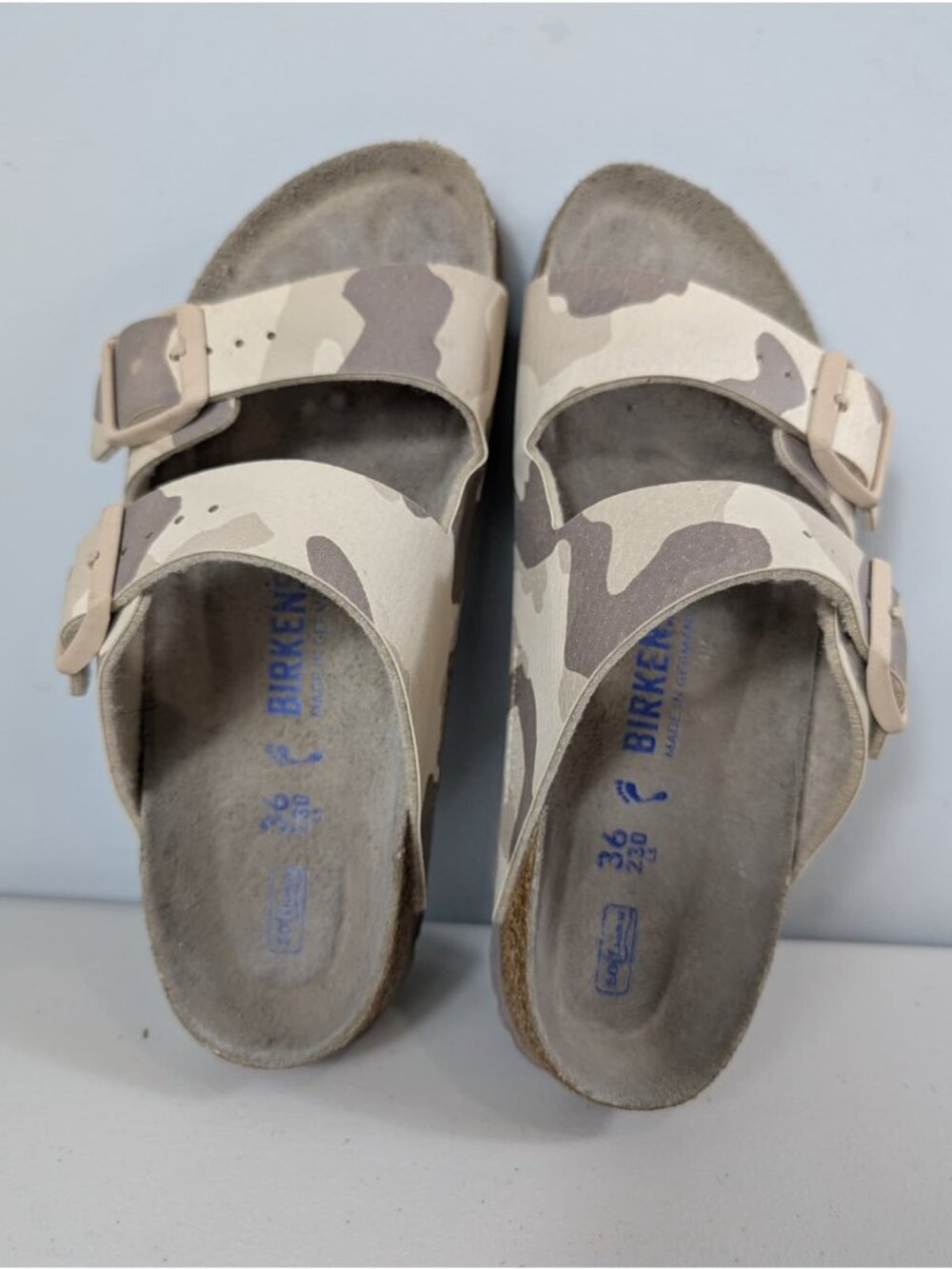 Birkenstock Arizona soft foot bed slide sandal in desert soil color size 5 - Picture 3 of 13